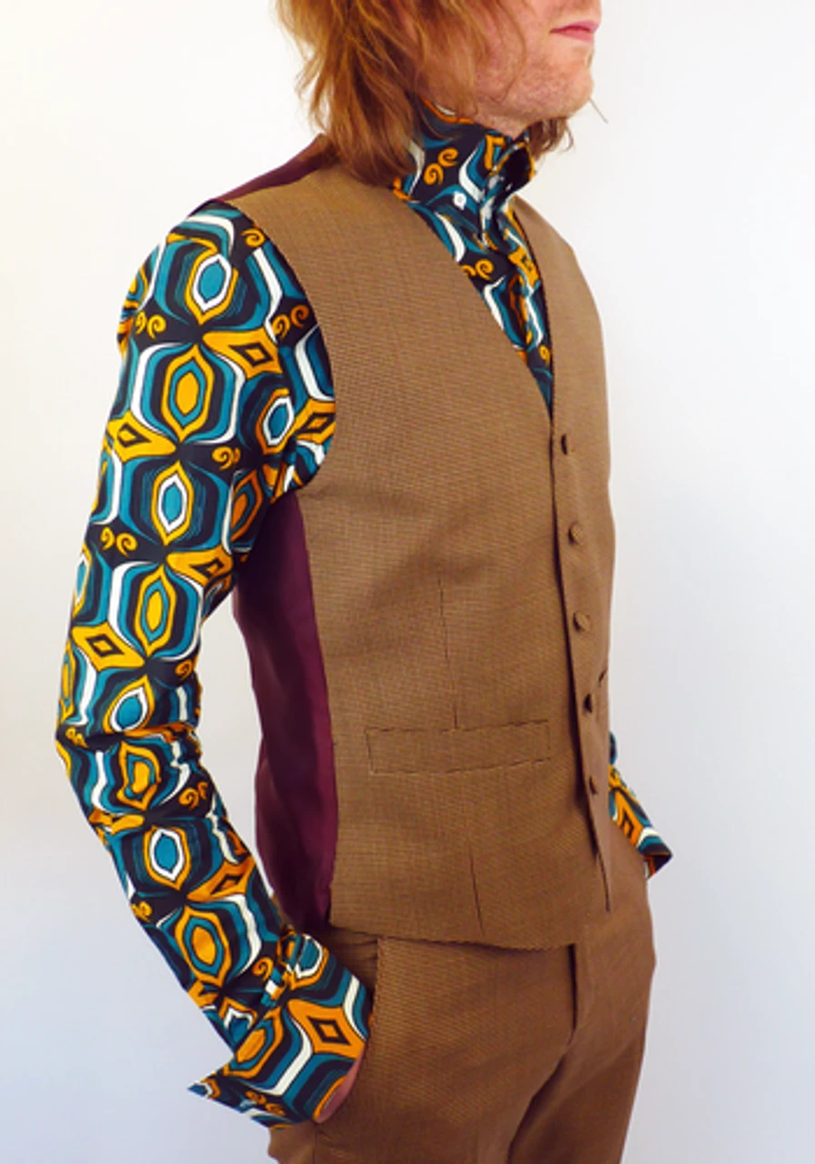 Tailored By Mod Dogtooth Waistcoat 6 Tailored By Mod Dogtooth Waistcoat - Image 4