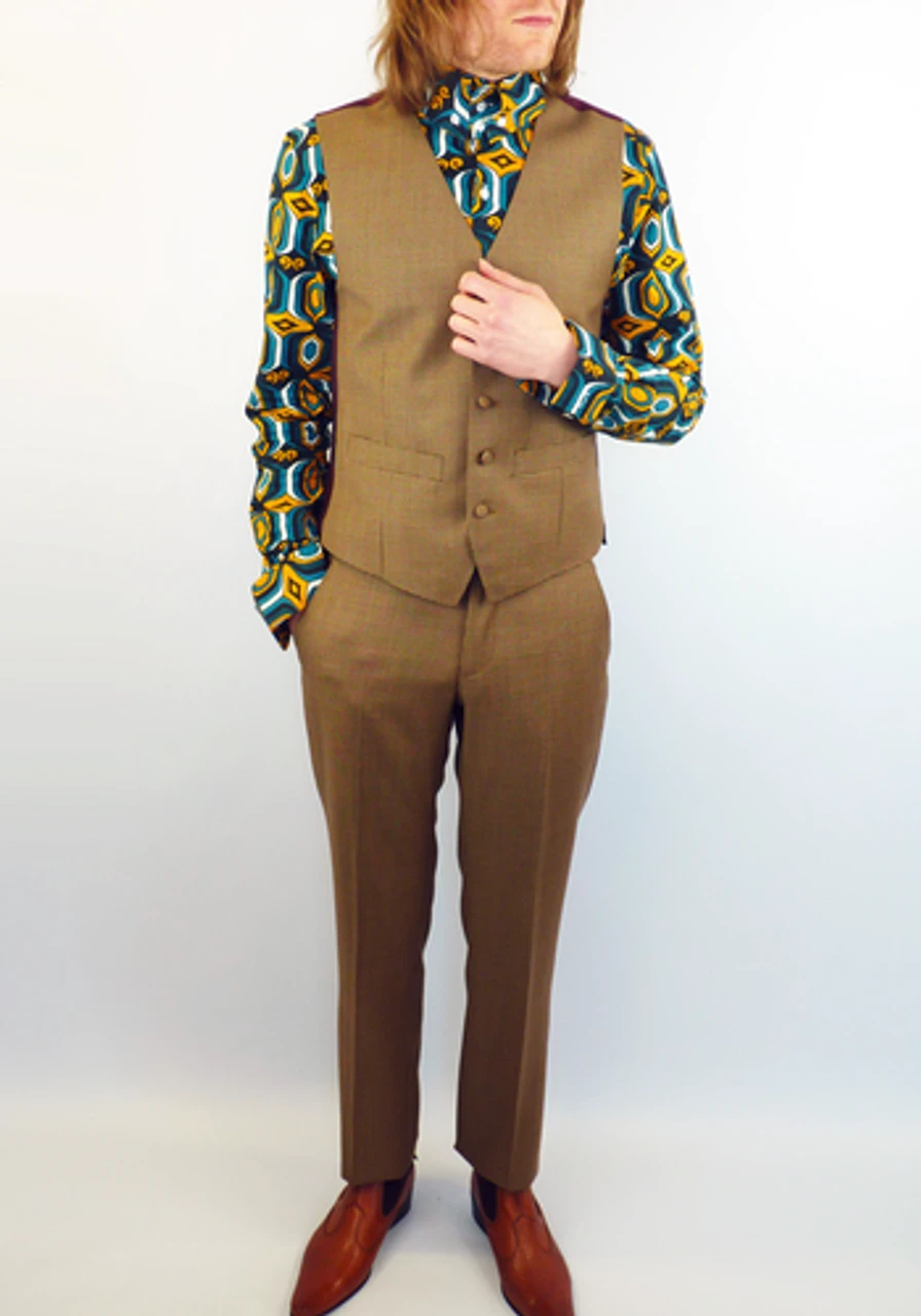 Tailored By Mod Dogtooth Waistcoat 11 Tailored By Mod Dogtooth Waistcoat - Image 9