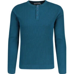 Caine Ribbed Grandad Top (Rust) -Fashion House Store madcapeng caine grandad top mallard front 49955.1673453085