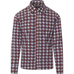 Trip 2nd Sunset 60s Circles Shirt -Fashion House Store madcapeng circles shirt burg front 37692.1661264484