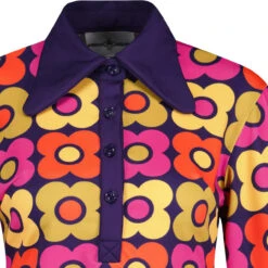 Daydream Retro 60s Mod Polo Dress R -Fashion House Store madcapeng daydreamer retro flower dress navy detail 75222.1676647376 3