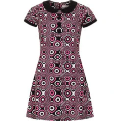 Dollierocker Op Art 1960s Mod Dress -Fashion House Store madcapeng dollie dress hotpink front 93171.1661263505 1