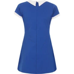 Dollierocker 60s Mod Dress (Teal) -Fashion House Store madcapeng dollierocker dress blue back 28073.1661263097 1