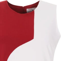 Golightly 60s Mod 2-Tone Dress Red -Fashion House Store madcapeng dollierocker dress red detail 03723.1664269033