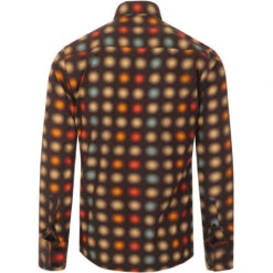 Blur Penny Dot Spear Collar Shirt -Fashion House Store madcapeng halftone print shirt brown back 22182.1661263203