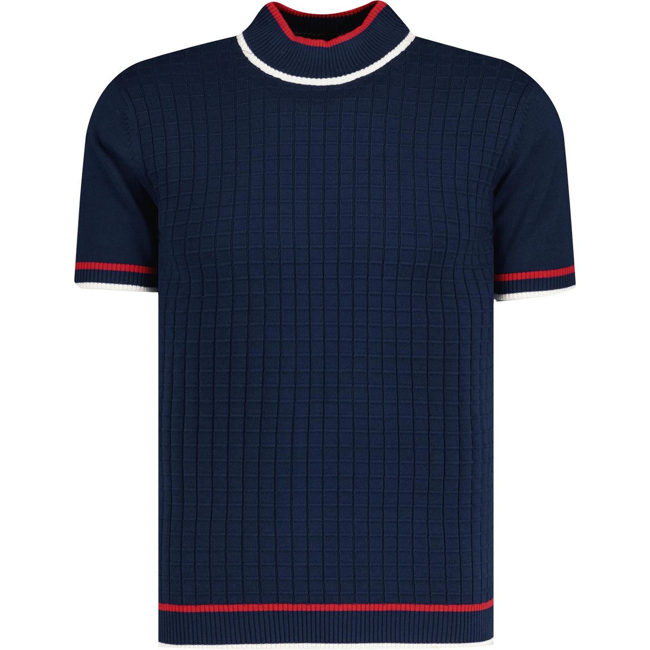 Ripley Grid Jacquard Turtleneck NB 4 Ripley Grid Jacquard Turtleneck NB - Image 2