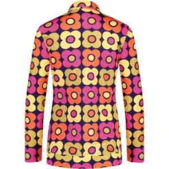 Juliet MADCAP Retro 70s Dagger Collar Zip Shirt N -Fashion House Store madcapeng juliete retro flower shirt navy back 02167.1676647638