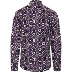 Trip Op Art Mod Big Collar Shirt 11 Trip Op Art Mod Big Collar Shirt -Fashion House Store madcapeng opart shirt lilac back 33981.1661262957