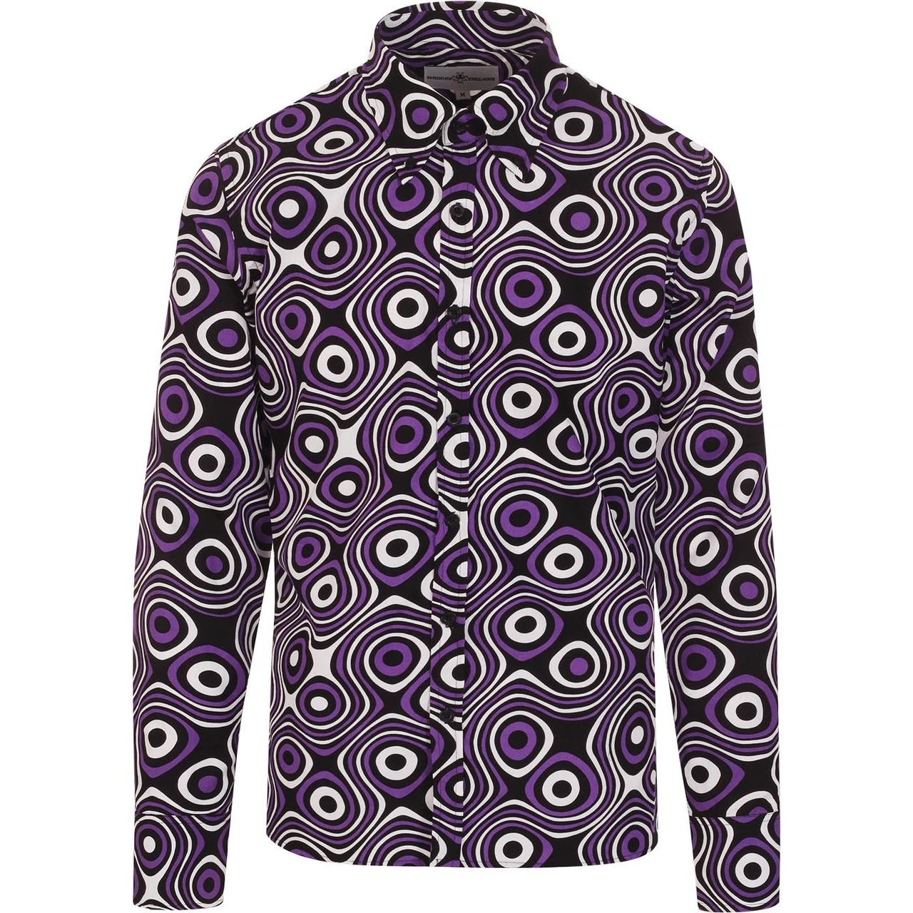 Trip Op Art Mod Big Collar Shirt 5 Trip Op Art Mod Big Collar Shirt - Image 3