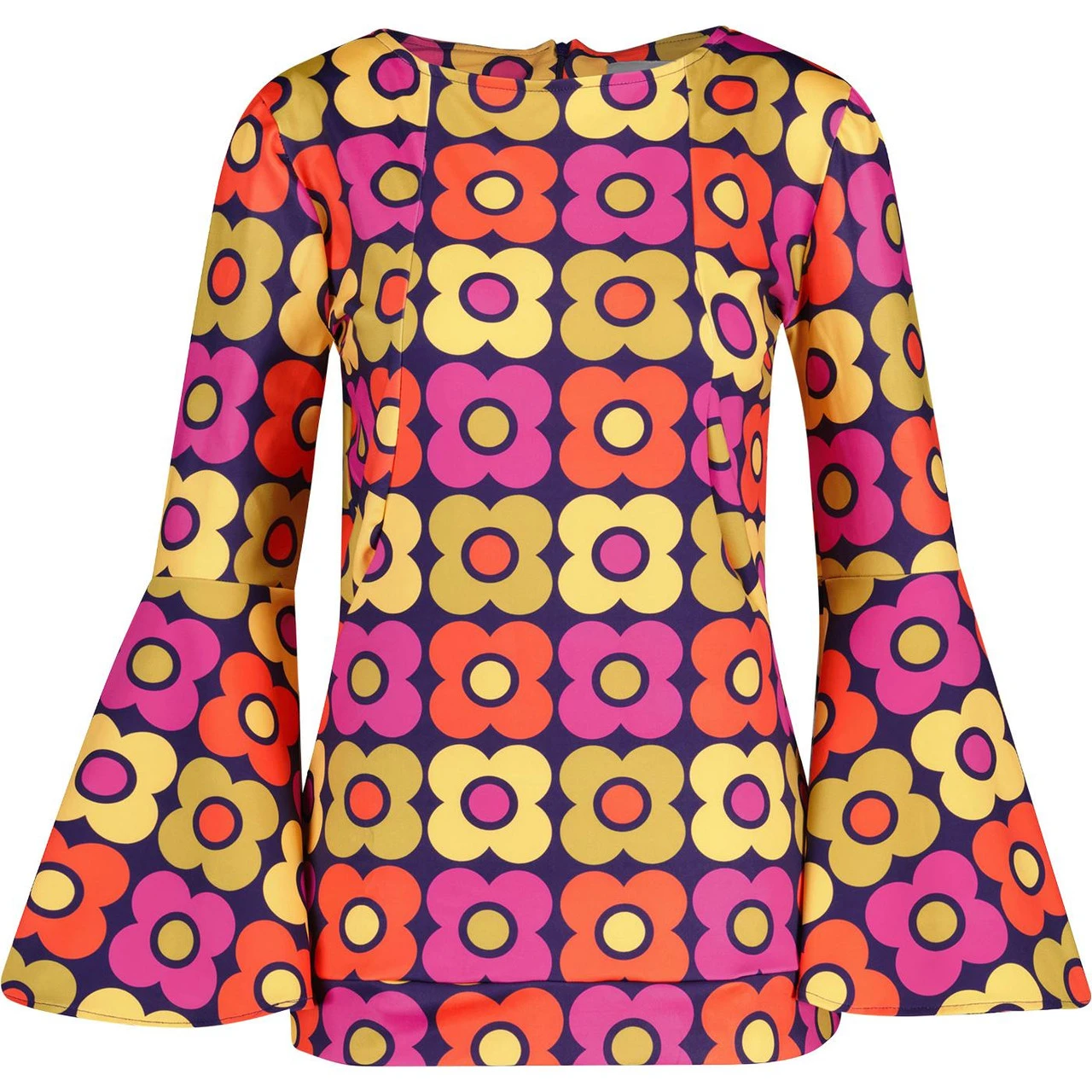 Stargaze 70s Flower Bell Sleeve Top 7 Stargaze 70s Flower Bell Sleeve Top - Image 5