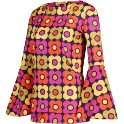 Stargaze 70s Flower Bell Sleeve Top 16 Stargaze 70s Flower Bell Sleeve Top -Fashion House Store madcapeng retro flower bell top navy side 72053.1676647277