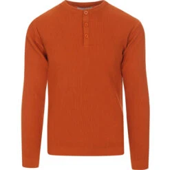 Caine Ribbed Grandad Top (Birch) -Fashion House Store madcapeng ribbed long polo rust front 11023.1661264055 2