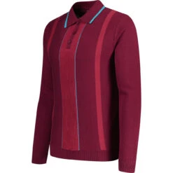 Nova Rib Knit Tonal Stripe Polo TP -Fashion House Store madcapeng ribbed polo top port side 21561.1673453185 1