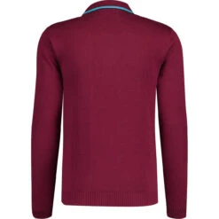 Nova Mod Ribbed Panel Knitted Polo Shirt In Black -Fashion House Store madcapeng ribbed polo top portback 00083.1673453186 2