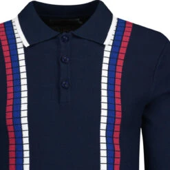 Zodiac Mod Raised Stripe Knit Polo -Fashion House Store madcapeng stripe ls polo tshirt peacoat detail 74355.1678194986 1