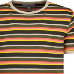 Dekker Retro 70s Stripe T-Shirt -Fashion House Store madcapeng stripe ringer tshirt peat detaul 03937.1678374339
