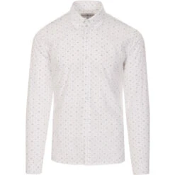 Byron 60s Mod Tab Collar Shirt (W) -Fashion House Store madcapeng tab shirt white front 21538.1661264509