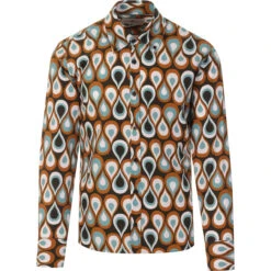 Trip Teardrops Mod Op Art Shirt NF -Fashion House Store madcapeng teardrop shirt teal front 99099.1661264496