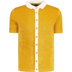 Salton Retro 50s Towelling Shirt CB -Fashion House Store madcapeng towelling shirt honey front 83683.1678373285 1