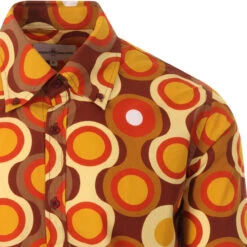 Trip Psych-Out Circle Mod Shirt B/R -Fashion House Store madcapeng trip shirt mustard detail 55585.1661264562