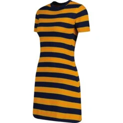 Cassia 60s Mod Knit Stripe Dress B -Fashion House Store madcapengland cassia dress navy side 20221.1671539666