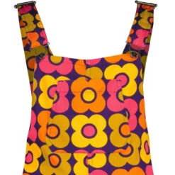 Celandine MADCAP 70s Flower Dungaree Flares (Navy) -Fashion House Store madcapengland celandine dungarees flower detail 15217.1687189034