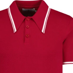 Empire Retro Popcorn Knit Polo (JR) -Fashion House Store madcapengland empire polo red detail 61410.1689696908