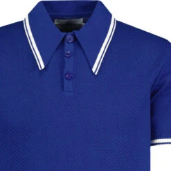 Empire Retro Popcorn Knit Polo (JR) -Fashion House Store madcapengland empire polo tshirt blue detail 05609.1687256104