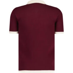 Firebird Mod Waffle Stripe Polo Z -Fashion House Store madcapengland firebird polo zinfandel back 70499.1687259719