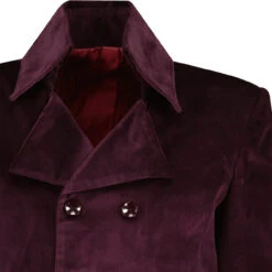 In Crowd High Collar Velvet Jacket -Fashion House Store madcapengland incrowd velvet coat purple detail 98917.1687189000