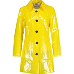 Jackie MADCAP Made In England Retro 60s Raincoat Y -Fashion House Store madcapengland jackie raincot yellow front 58946.1687515302