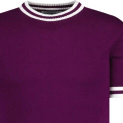 Moon Mod Tipped Knit Tee Purple -Fashion House Store madcapengland moon tipped tshirt purple detail 57125.1689696952
