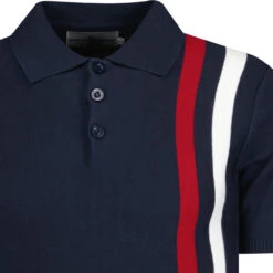 Beck Mod Racing Stripe Knit Polo NB -Fashion House Store madcapengland racing polo blazer detail 67987.1671462747 1