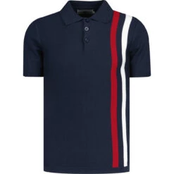 Beck Mod Racing Stripe Knit Polo B -Fashion House Store madcapengland racing polo blazer front 18161.1671462745