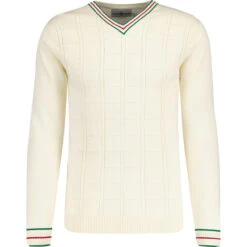 Fellini Mod Pointelle Knit Jumper -Fashion House Store madcapengland vneck pointelle top white front 57277.1676646868 1
