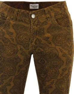 Paisley Rave Retro 70s Cord Flares -Fashion House Store paisley cord flares 4 42051.1679656836 2
