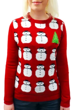 Frosty Retro 70s Indie Snowman Christmas Jumper -Fashion House Store retro christmas reindeer jumper wfr3 43801.1661339083