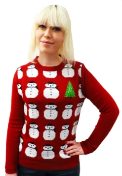 Frosty Retro 70s Indie Snowman Christmas Jumper -Fashion House Store retro christmas reindeer jumper wfr4 84340.1661339085