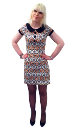 Dollierocker Aztec MADCAP Retro 60s Vintage Dress -Fashion House Store retro dress dollierocker flowers4 90526.1661339111