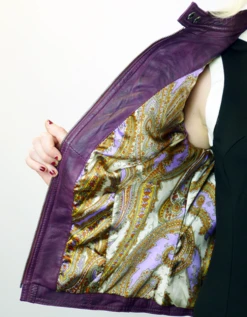 Casino Retro 70s Leather Jacket B -Fashion House Store retro womens leather jacket purple5 31672.1661338805