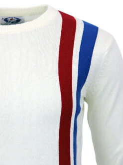 Action Womens Mod Racing Jumper (N) -Fashion House Store womens racing jumper off white 3 70263.1661272012 1