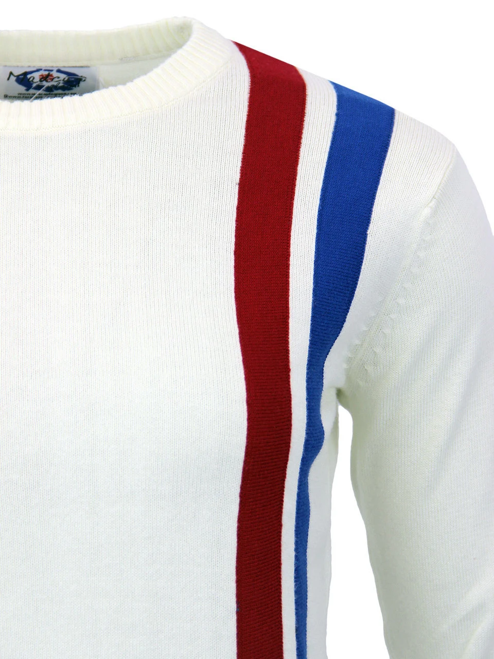 60s Mod Women's Racing Jumper WHITE 8 60s Mod Women's Racing Jumper WHITE - Image 6